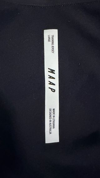 Maillot ciclismo MAAP negro manga larga Talla L