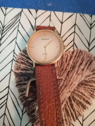 Reloj Radiant Dorado y Marrón
