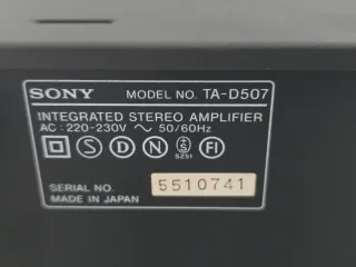 Amplificatore Sony TA-D507 Phono