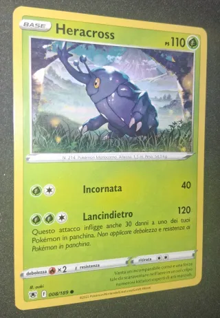 Carte Pokémon Heracross e Mega Heracross