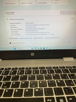Portátil HP ProBook 640 G5 16GB RAM 256GB NVME