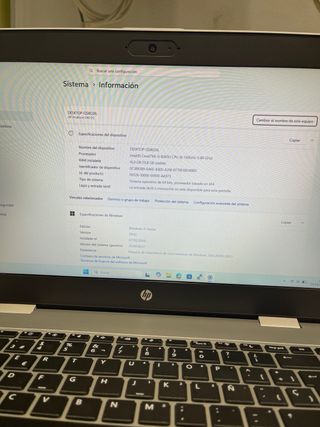 Portátil HP ProBook 640 G5 16GB RAM 256GB NVME