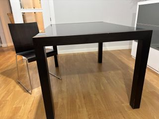 Mesa Comedor Negra con 6 Sillas