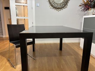 Mesa Comedor Negra con 6 Sillas