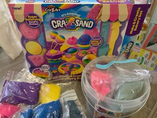 Juego de arenas mágicas de colores con moldes 12€