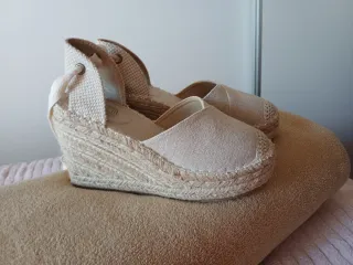 Sandalias Beige Talla 38