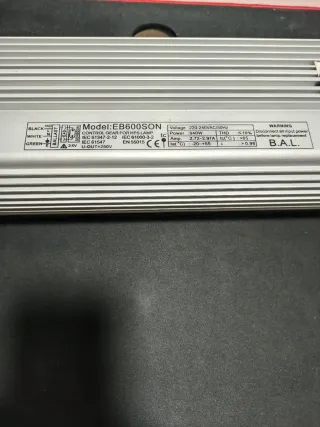 Balasto Electrónico EB600SON