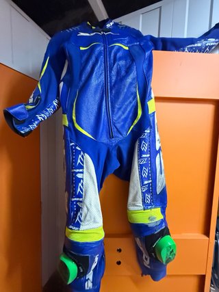 Mono Spidi Alta Gama Azul y Amarillo Talla 50