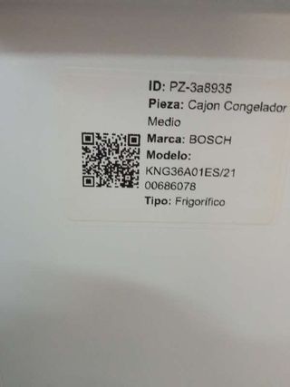Cajón Congelador Balay/Bosch KNG36A01ES