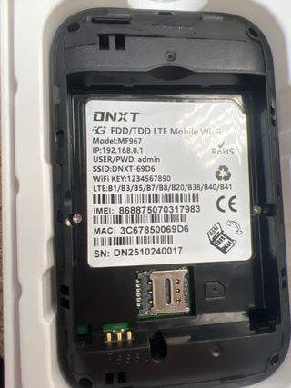 Router WiFi Portátil 5G LTE DNXT