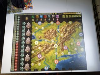 Juego de mesa Raíles. Millonarios del vapor