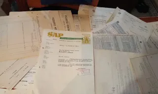 Lote facturas antiguas años 60