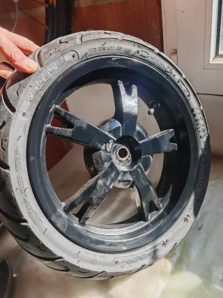 Llanta Negro R12 Numatico Peugeot Ciclomotor/Mopep