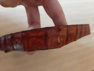 Bolso Piel Cocodrilo Auténtico Marrón
