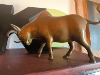 Escultura Nandi Bronce Antigua