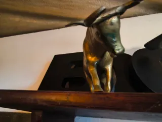 Escultura Nandi Bronce Antigua