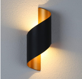 Aplique LED Pared 10W Cálido Metal Dorado