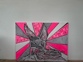 Quadro Amore e Psiche fatto a mano