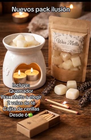 Pack Quemador Aromaterapia + Wax Melts