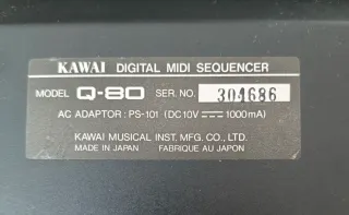 2 Secuenciadores MIDI Digital Kawai Q-80