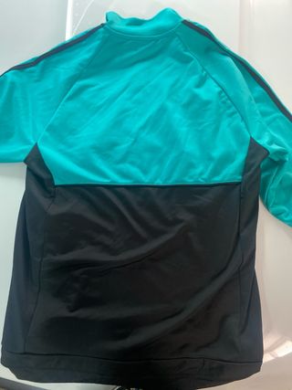 Chaqueta Real Madrid Adidas Negra y Turquesa