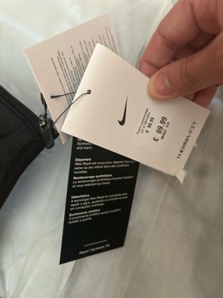 Chaleco Nike Running Negro Talla XS Con Etiquetas