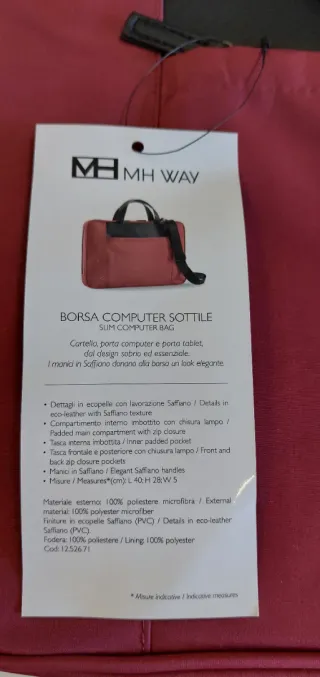 Borsa porta PC