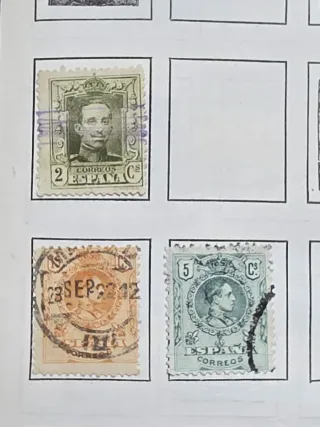 Alta filatelia. Única colección sellos clásicos.