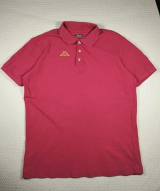 Polo Kappa Rosa Logo Bordado Y2K