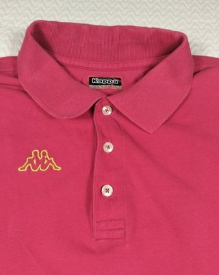 Polo Kappa Rosa Logo Bordado Y2K