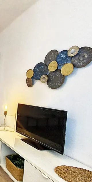 Conjunto decorativo metálico circular
