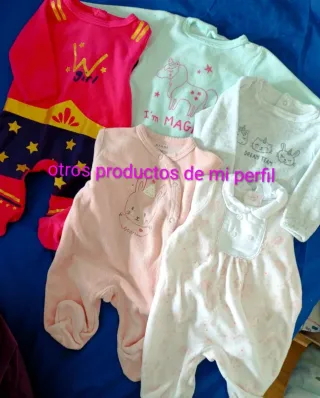 Lote 7 bodys bebé manga larga