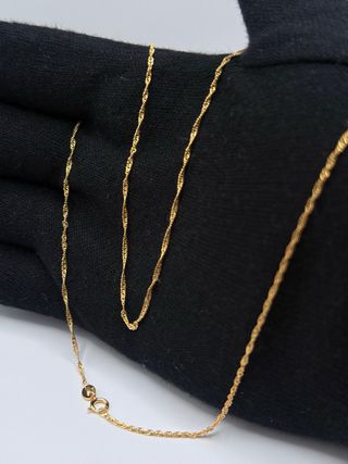 Cadena Singapur 45cm Oro 18k