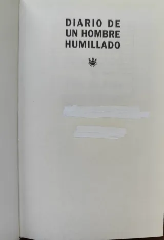 Diario de un hombre humillado