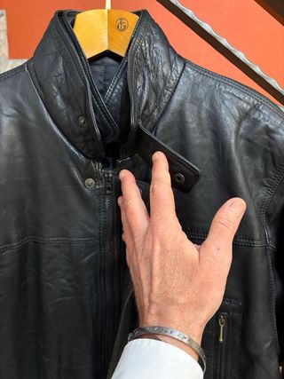 Giacca in vera pelle morbida di qualità vintage