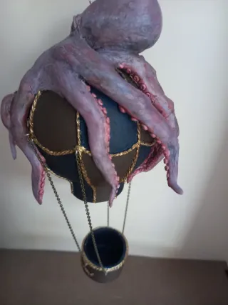 Decorazione soffitto polpo steampunk