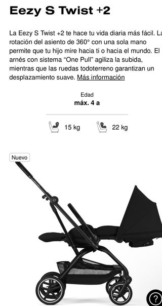 Silla de Paseo Cybex Negra 2025