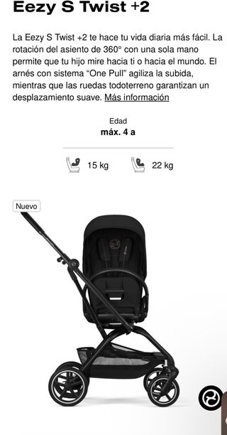 Silla de Paseo Cybex Negra 2025