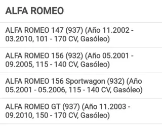 Palier transmisión Alfa Romeo Fiat Lancia