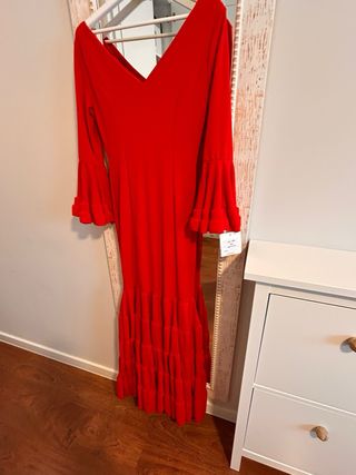 Traje de flamenca rojo