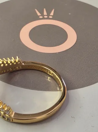 Anillo Pandora Tiara Real Dorado