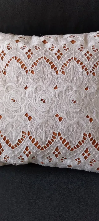 Funda Cojín Vintage Encaje