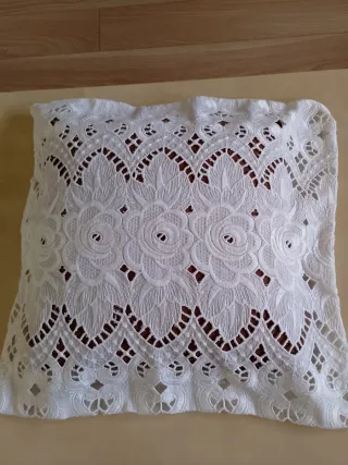 Funda Cojín Vintage Encaje