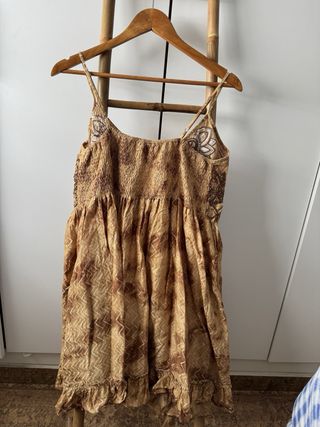 Vestido étnico hecho a mano estilo hippie