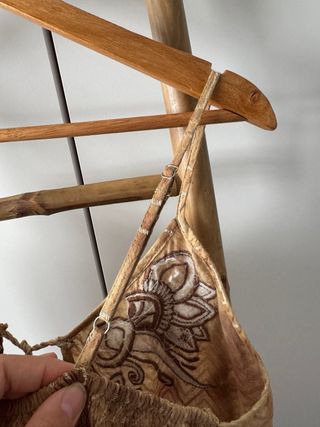 Vestido étnico hecho a mano estilo hippie
