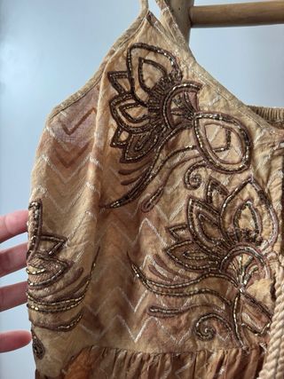 Vestido étnico hecho a mano estilo hippie
