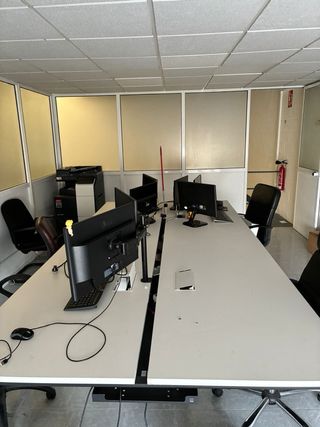 Mesas de oficina juntas (4 unidades)