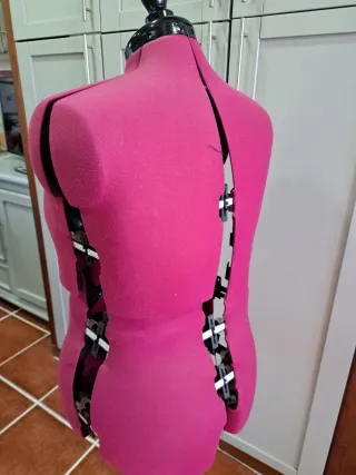 Maniquí Sastre Ajustable Rosa