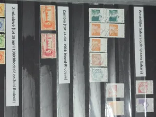 Preciosa colección de sellos de África.