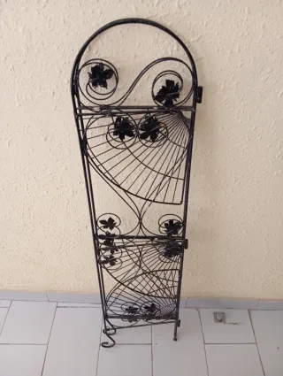 Estantería Esquinera Metálica Negra